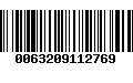 Código de Barras 0063209112769