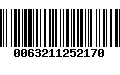 Código de Barras 0063211252170