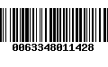 Código de Barras 0063348011428