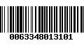 Código de Barras 0063348013101