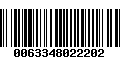 Código de Barras 0063348022202
