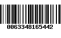 Código de Barras 0063348165442