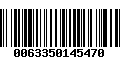 Código de Barras 0063350145470