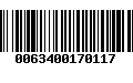 Código de Barras 0063400170117