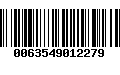 Código de Barras 0063549012279