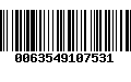 Código de Barras 0063549107531