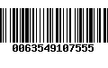 Código de Barras 0063549107555