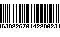 Código de Barras 00638226701422002313