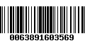 Código de Barras 0063891603569