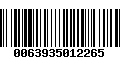 Código de Barras 0063935012265