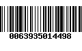 Código de Barras 0063935014498