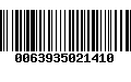 Código de Barras 0063935021410
