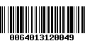 Código de Barras 0064013120049