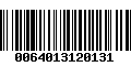 Código de Barras 0064013120131