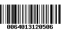 Código de Barras 0064013120506