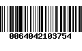 Código de Barras 0064042103754