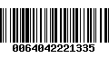 Código de Barras 0064042221335