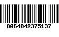 Código de Barras 0064042375137