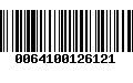 Código de Barras 0064100126121