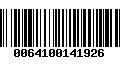 Código de Barras 0064100141926