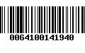 Código de Barras 0064100141940