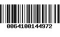 Código de Barras 0064100144972