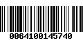 Código de Barras 0064100145740