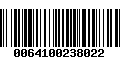 Código de Barras 0064100238022