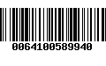 Código de Barras 0064100589940