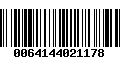 Código de Barras 0064144021178