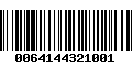 Código de Barras 0064144321001