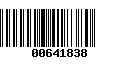 Código de Barras 00641838