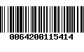 Código de Barras 0064200115414