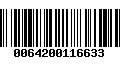 Código de Barras 0064200116633