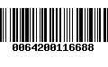 Código de Barras 0064200116688