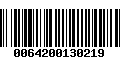 Código de Barras 0064200130219