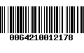 Código de Barras 0064210012178