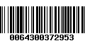 Código de Barras 0064300372953