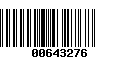 Código de Barras 00643276