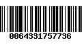 Código de Barras 0064331757736