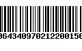 Código de Barras 00643409702122001564