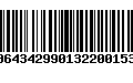 Código de Barras 00643429901322001532