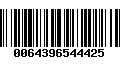 Código de Barras 0064396544425