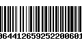 Código de Barras 00644126592522006019