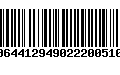 Código de Barras 00644129490222005103