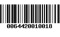 Código de Barras 0064420010018