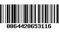 Código de Barras 0064420653116