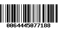 Código de Barras 0064445077188