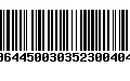 Código de Barras 00644500303523004045