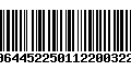 Código de Barras 00644522501122003229